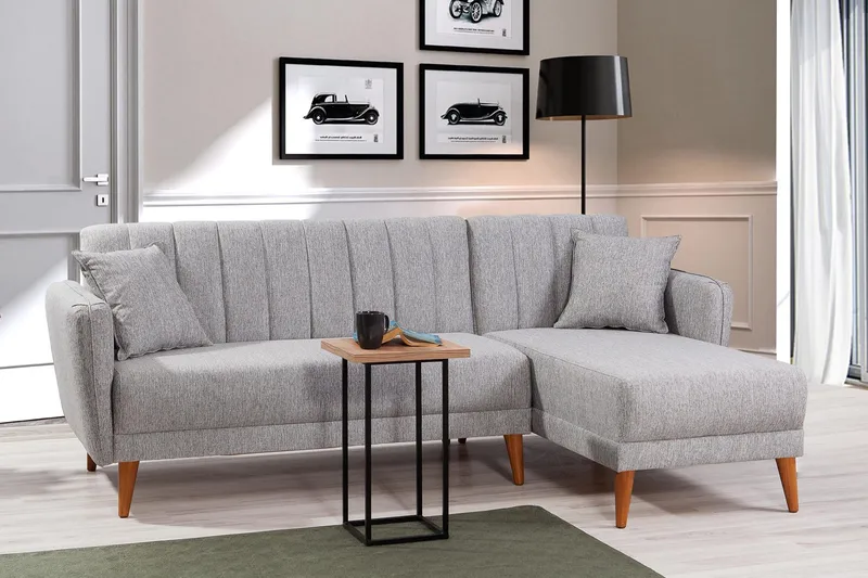 Jenick Hjørnesofa - Grå - Møbler - Sofaer - Sovesofaer - Sovesofa divan