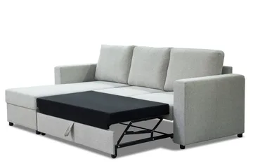 Julia Sovesofa 3-seter med Divan Venstre - Beige - Møbler - Sofaer - Sovesofaer - Hjørnesovesofa
