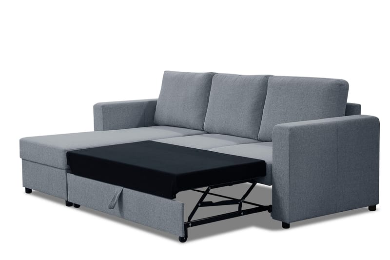 Julia Sovesofa 3-seter med Divan Venstre - Lysegrå - Møbler - Sofaer - Sovesofaer - Hjørnesovesofa