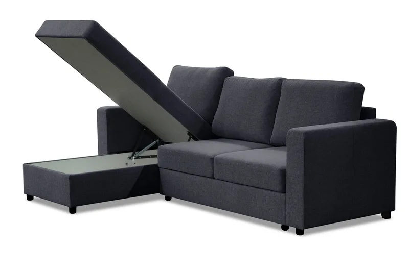 Julia Sovesofa 3-seter med Divan Venstre - Mellomgrå - Møbler - Sofaer - Sovesofaer - Sovesofa divan