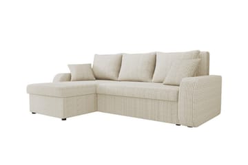 Kintore 3-sits Hörnbäddsoffa Beige/Light beige - Møbler - Sofaer - Sovesofaer - Sovesofa divan