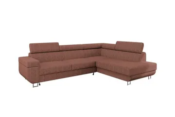 Kintore 3-sits Hörnbäddsoffa Brown - Møbler - Sofaer - Sovesofaer - Hjørnesovesofa