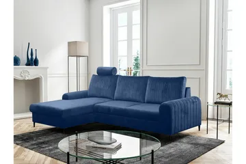 Kintore 3-sits Hörnbäddsoffa Dark blue - Møbler - Sofaer - Sovesofaer - Hjørnesovesofa