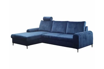 Kintore 3-sits Hörnbäddsoffa Dark blue - Møbler - Sofaer - Sovesofaer - Hjørnesovesofa