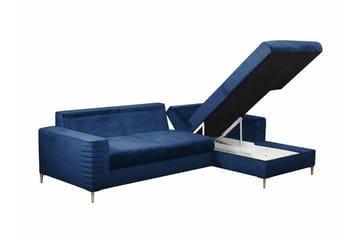 Kintore 3-sits Hörnbäddsoffa Dark blue - Møbler - Sofaer - Sovesofaer - Hjørnesovesofa