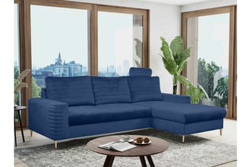 Kintore 3-sits Hörnbäddsoffa Dark blue - Møbler - Sofaer - Sovesofaer - Hjørnesovesofa