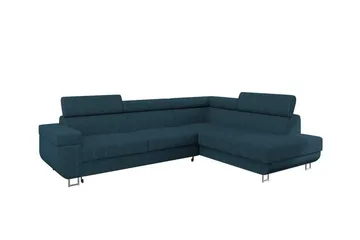 Kintore 3-sits Hörnbäddsoffa Dark blue - Møbler - Sofaer - Sovesofaer - Hjørnesovesofa