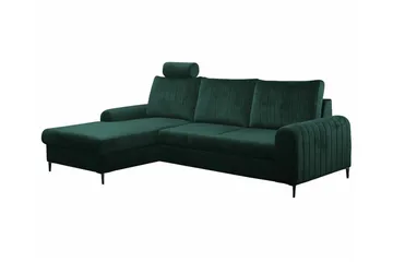 Kintore 3-sits Hörnbäddsoffa Dark green - Møbler - Sofaer - Sovesofaer - Sovesofa divan
