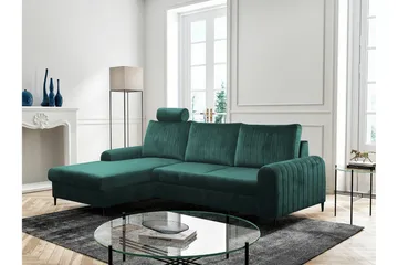 Kintore 3-sits Hörnbäddsoffa Dark green - Møbler - Sofaer - Sovesofaer - Sovesofa divan