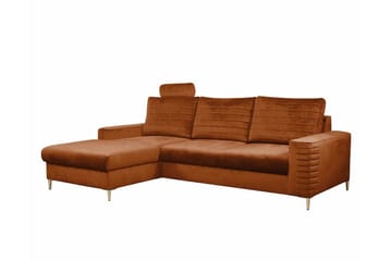 Kintore 3-sits Hörnbäddsoffa Dark Orange - Møbler - Sofaer - Sovesofaer - Hjørnesovesofa