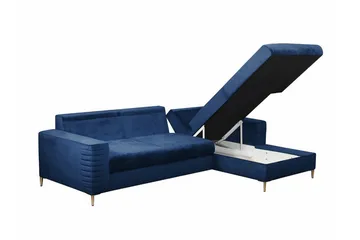 Kintore 3-sits Hörnbäddsoffa Dark Orange - Møbler - Sofaer - Sovesofaer - Hjørnesovesofa