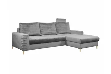 Kintore 3-sits Hörnbäddsoffa Light grey/Dark grey - Møbler - Sofaer - Sovesofaer - Sovesofa divan
