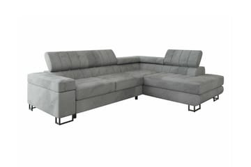Kintore 3-sits Hörnbäddsoffa Light grey/Dark grey - Møbler - Sofaer - Sovesofaer - Hjørnesovesofa