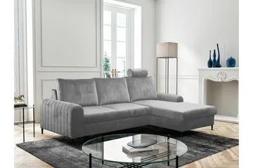 Kintore 3-sits Hörnbäddsoffa Ljusgrå - Møbler - Sofaer - Sovesofaer - Sovesofa divan