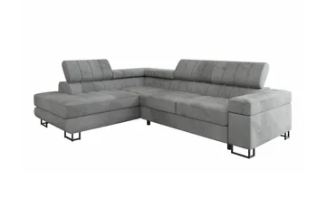 Kintore 3-sits Hörnbäddsoffa Ljusgrå - Møbler - Sofaer - Sovesofaer - Hjørnesovesofa