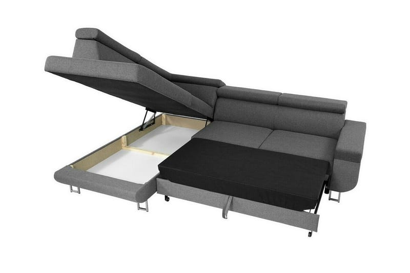 Kintore 3-sits Hörnbäddsoffa Ljusgrå - Møbler - Sofaer - Sovesofaer - Hjørnesovesofa