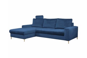 Kintore 3-sits Hörnbäddsoffa NO_BRAND Dark blue - Møbler - Sofaer - Sovesofaer - Hjørnesovesofa