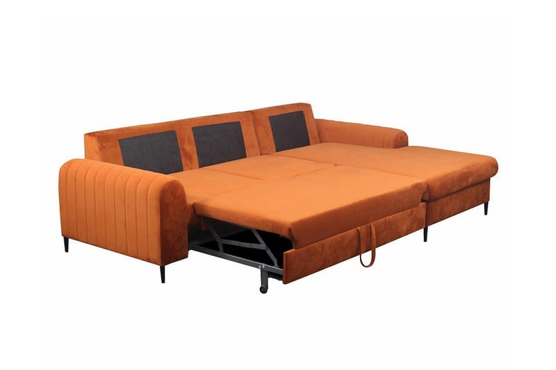 Kintore 3-sits Hörnbäddsoffa NO_BRAND Dark blue - Møbler - Sofaer - Sovesofaer - Hjørnesovesofa