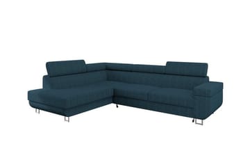 Kintore 3-sits Hörnbäddsoffa NO_BRAND Dark blue - Møbler - Sofaer - Sovesofaer - Hjørnesovesofa