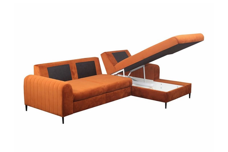 Kintore 3-sits Hörnbäddsoffa NO_BRAND Dark blue - Møbler - Sofaer - Sovesofaer - Hjørnesovesofa