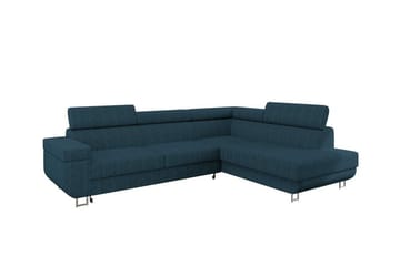 Kintore 3-sits Hörnbäddsoffa NO_BRAND Dark blue - Møbler - Sofaer - Sovesofaer - Hjørnesovesofa