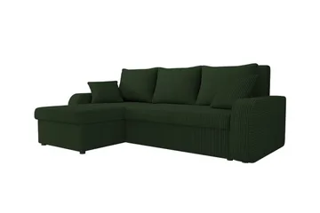 Kintore 3-sits Hörnbäddsoffa NO_BRAND Dark green - Møbler - Sofaer - Sovesofaer - Sovesofa divan