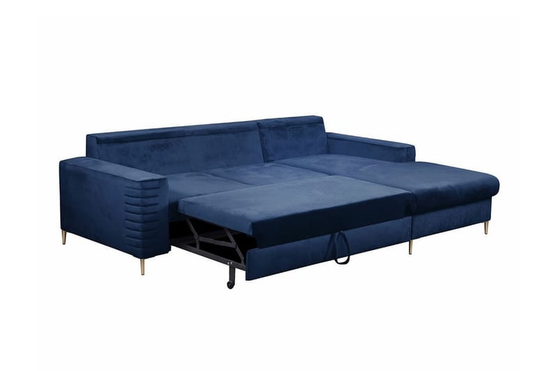 Kintore 3-sits Hörnbäddsoffa NO_BRAND Dark green - Møbler - Sofaer - Sovesofaer - Hjørnesovesofa