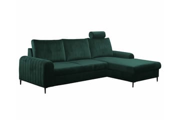 Kintore 3-sits Hörnbäddsoffa NO_BRAND Dark green - Møbler - Sofaer - Sovesofaer - Sovesofa divan