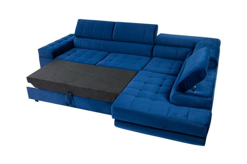 Kintore 3-sits Hörnbäddsoffa NO_BRAND Dark red - Møbler - Sofaer - Sovesofaer - Hjørnesovesofa