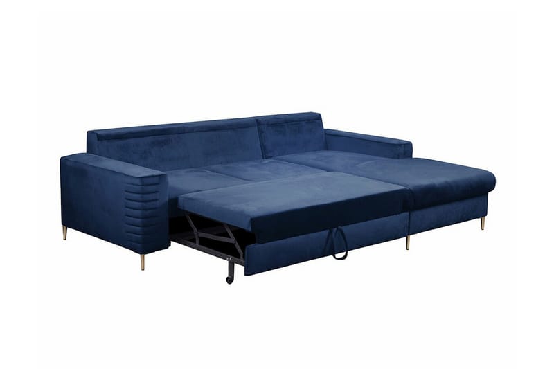 Kintore 3-sits Hörnbäddsoffa NO_BRAND Dark yellow - Møbler - Sofaer - Sovesofaer - Hjørnesovesofa