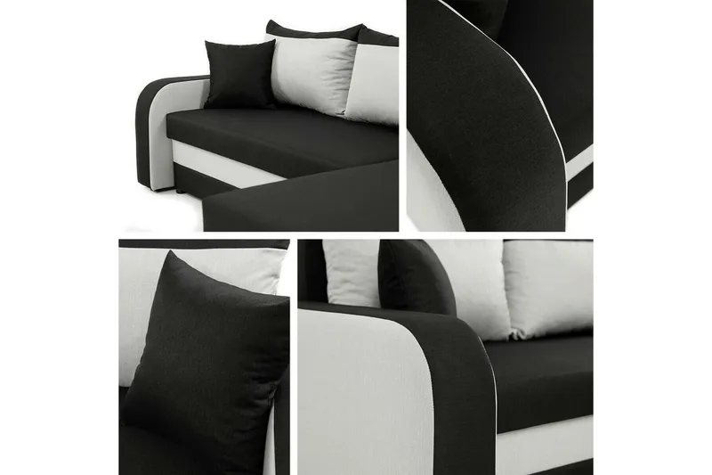 Kintore 3-sits Hörnbäddsoffa NO_BRAND Dark yellow - Møbler - Sofaer - Sovesofaer - Hjørnesovesofa