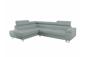 Kintore 3-sits Hörnbäddsoffa NO_BRAND Ljusgrå - Møbler - Sofaer - Sovesofaer - Hjørnesovesofa