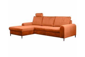 Kintore 3-sits Hörnbäddsoffa NO_BRAND Orange - Møbler - Sofaer - Sovesofaer - Hjørnesovesofa