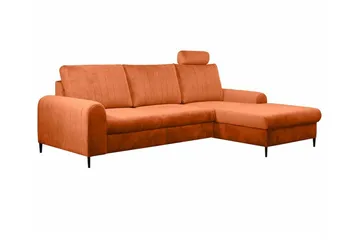 Kintore 3-sits Hörnbäddsoffa Orange - Møbler - Sofaer - Sovesofaer - Hjørnesovesofa