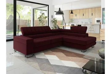 Kintore 3-sits Hörnbäddsoffa Red - Møbler - Sofaer - Sovesofaer - Hjørnesovesofa