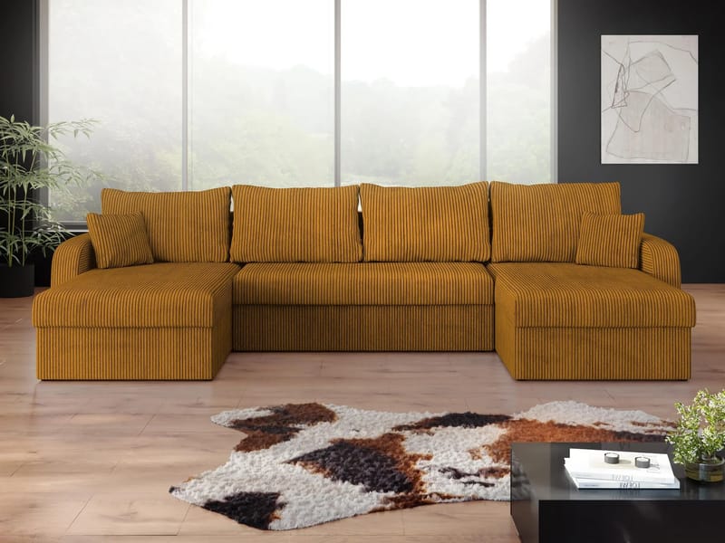 Kintore 4-seters hjørnesovesofa - Møbler - Sofaer - Sovesofaer - Sovesofa divan