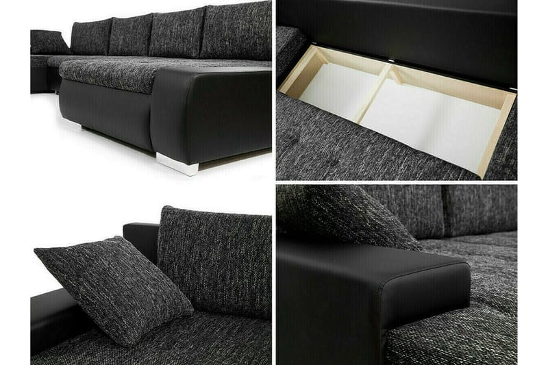 Kintore 4-seters hjørnesovesofa - Møbler - Sofaer - Sovesofaer - Sovesofa divan