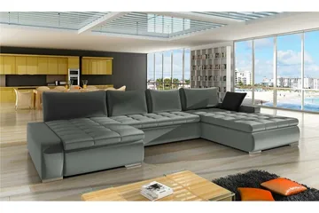 Kintore 4-sits Hörnbäddsoffa Dark grey - Møbler - Sofaer - Sovesofaer - Sovesofa divan