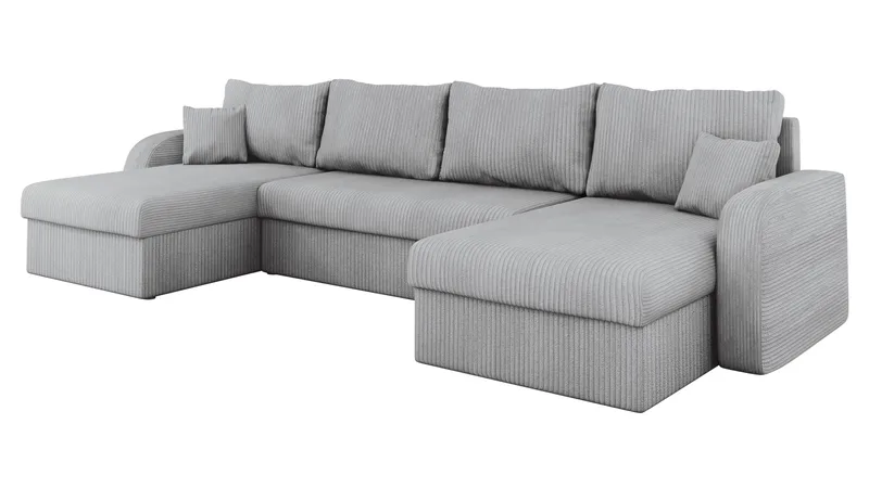 Kintore 4-sits Hörnbäddsoffa NO_BRAND Black/Grey