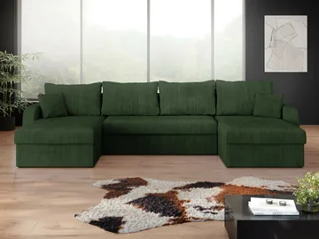 Kintore 4-sits Hörnbäddsoffa NO_BRAND Black/Light grey - Møbler - Sofaer - Sovesofaer - Sovesofa divan