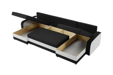 Kintore 4-sits Hörnbäddsoffa NO_BRAND Brown - Møbler - Sofaer - Sovesofaer - Hjørnesovesofa
