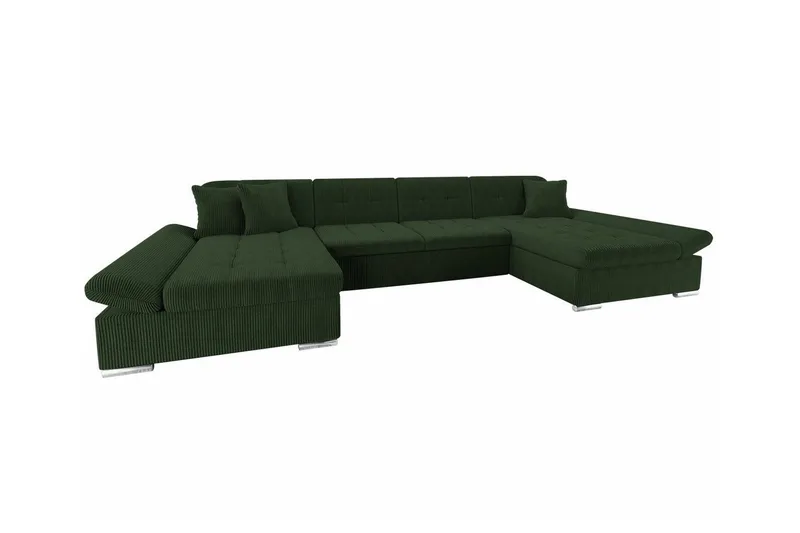 Kintore 4-sits Hörnbäddsoffa NO_BRAND Dark green