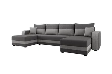 Kintore 4-sits Hörnbäddsoffa NO_BRAND Dark grey - Møbler - Sofaer - Sovesofaer - Sovesofa divan