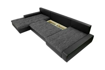 Kintore 4-sits Hörnbäddsoffa NO_BRAND Dark grey - Møbler - Sofaer - Sovesofaer - Sovesofa divan