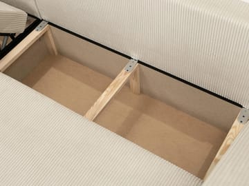 Kintore 4-sits Hörnbäddsoffa NO_BRAND Grey/wood||Grey/Black - Møbler - Sofaer - Sovesofaer - Hjørnesovesofa