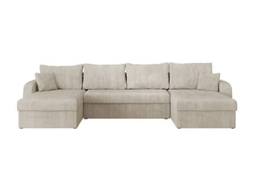 Kintore 4-sits Hörnbäddsoffa NO_BRAND Grey/wood||Grey/Black - Møbler - Sofaer - Sovesofaer - Hjørnesovesofa
