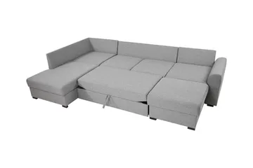 Kintore 4-sits Hörnbäddsoffa NO_BRAND White - Møbler - Sofaer - Sovesofaer - Sovesofa divan