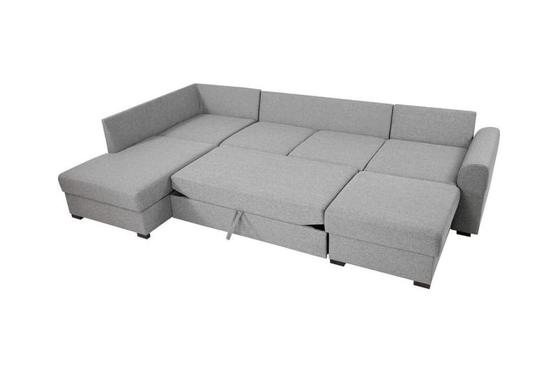 Kintore 4-sits Hörnbäddsoffa NO_BRAND White - Møbler - Sofaer - Sovesofaer - Sovesofa divan