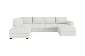 Kintore 4-sits Hörnbäddsoffa NO_BRAND White - Møbler - Sofaer - Sovesofaer - Sovesofa divan