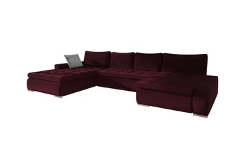 Kintore 4-sits Hörnbäddsoffa NO_BRAND Wine red - Møbler - Sofaer - Sovesofaer - Sovesofa divan